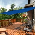 thumbnail image 2 of iCOVER Sun Shade Sail Canopy, 185GSM Fabric Permeable Pergolas Top Cover, for Outdoor Patio Lawn Garden Backyard Awning (8'x12', Blue), 2 of 5