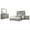 Gray High Gloss - 4-Piece, variant on Ives 4-piece Queen Bedroom Set White High Gloss