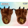 thumbnail image 3 of Silver Lilly Bear Paw Animal Slippers - Novelty House Shoe (Dark Brown, Large), 3 of 6