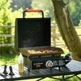 thumbnail image 2 of Blackstone OTG 17" Tabletop Propane Omnivore Griddle with Hood, 2 of 10
