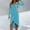 Sky Blue, variant on WXLWZYWL Cold Shoulder Cocktail Dress for Women O-Ring Cutout Ruched Wrap Tie Side Bodycon Elegant formal Midi Dresses