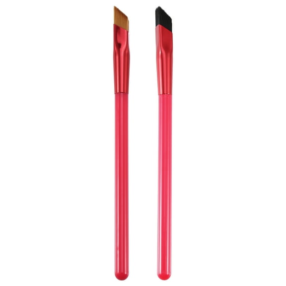 2pcs Multifunction Eyebrow Brush Set Concealer Contour Three-dimensional Concealer Coffee Black Bristle