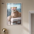 thumbnail image 3 of Cheetah Luggage NYC Shadowbox Print Glam Wall Decor by Art Remedy, Blonde Frame, 30 x 45, 3 of 7