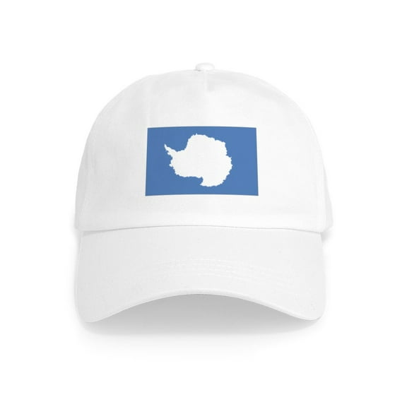 CafePress - Antarctic Flag Cap - Adjustable 100% Brushed Unisex Casual Cotton Baseball Cap, Beige, 1