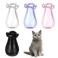 thumbnail image 2 of 4Pieces Transparents Tiny Glass Vases Cats Beard Holder Miniature Jars for Flowers for Dollhouses Decoration, 2 of 8