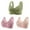 Army Green9, variant on Diufon 3 Pack Wireless Comfortable Bra for Women Everyday Front Closure Full Coverage Printed V Neck Bras
