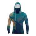 thumbnail image 3 of Havenx Upf 50+ Sun Protection Shirt for Men Gradient Color Geometry Long Sleeve Shirts with Mask Rapid Dry Rash Guard Shirts Casual Summer Lightweight Athletic Workout Blouses,Cyan S, 3 of 3