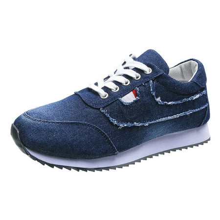 

EQWLJWE 2022 Spring Autumn Sneakers Women s Flat Color Matching Shoes Large Size Women s Summer Comfortable Casual Sports Shoes Deals Discount Clearance