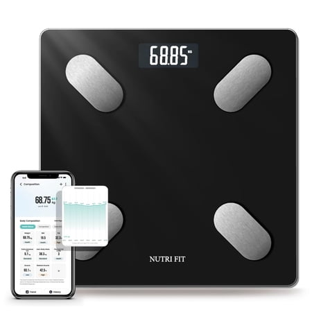 Smart Scale for Body Weight Composition Monitor Bathroom Digital Weighing with BMI Fat Muscle Mass Accurate Bluetooth Home User Health Equipment Sync Apps