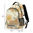 thumbnail image 2 of FORMRS Kids School Backpack Elementary Student Unisex Travel Bookbag with Reflective Stripes, Beige Clouds, 2 of 7