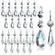 thumbnail image 1 of Juego de 24 colgantes de prismas de cristal para candelabros, 38 mm, transparentes, con forma de lágrima, cristales de repuesto, 1 of 7