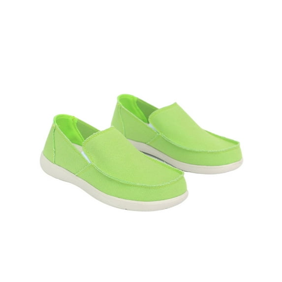 Lacyhop Mens Slip on Canvas Shoes Lightweight Wide Width Sneakers Casual Flats Walking Shoes