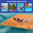 thumbnail image 3 of DEXTRUS Lily Pad Floating Mat - XPE Floating Island for Adults, Inflatable Rafts for Lily Pad Pools and Beach Fun, 3 of 9