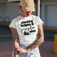 thumbnail image 2 of Chunky Thighs & Pumpkin Pies with Fall Pie Art Merch Gift, Tan T-Shirt, Large, 2 of 5