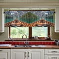 thumbnail image 3 of Yayeee Kitchen Curtains Tier Set of 2 Light Filtering 57"x24" Over Sink Window Panels, Lake, 3 of 7