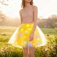 thumbnail image 4 of RYDCOT Women's LED Tutu Skirts Layered Ballet Dance Tulle Skirt Light Up Skirts for Party Costume Yellow, 4 of 4
