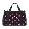 thumbnail image 1 of Disketp Poodle Dog Bolsa de Viaje Tipo Duffle, Bolso de Mano para Fin de Semana para Mujer, Bolsa de Gimnasio Ligera para Hombre, Esencial para Viajes, 1 of 7