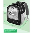 thumbnail image 4 of Portable Pet Backpack for Rabbits, Guinea Pigs, Hamsters &  with Ventilation & Water Holder, 4 of 5