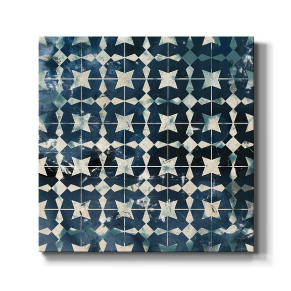 Wexford Home Tile-Dye I-Premium Gallery Wrapped Canvas, 10" x 10" - Ready to Hang