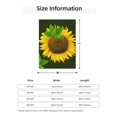 thumbnail image 5 of Hirioo Sunflower3 for Flannel Blanket, Cozy and Warm Throw for Bed or Couch ,Perfect for All Seasons-80"x60", 5 of 6
