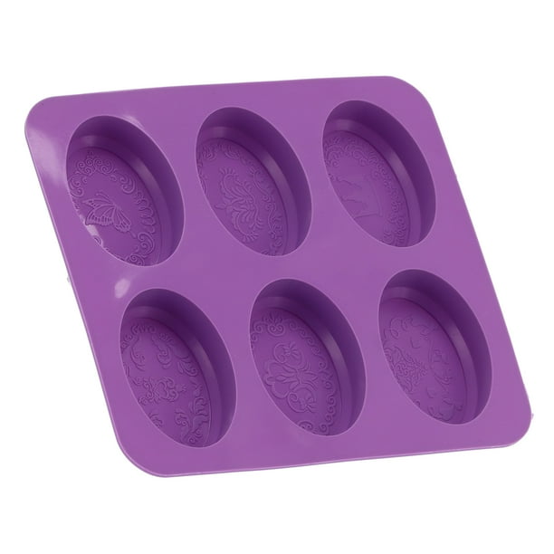 Molde de silicona, molde con patrón original de 6 cuadrículas, molde para jabón, molde para pasteles, eficiencia óptima