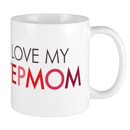 

CafePress - I Love My Stepmom Mugs - Ceramic Coffee Tea Novelty Mug Cup 11 oz