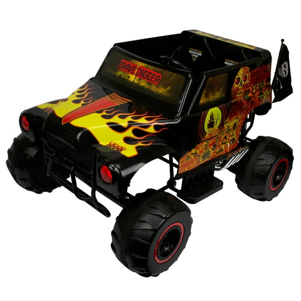 Monster Jam Grave Digger, 24V Battery Ride On, Ages 3+, 5MPH Max Speed, 40 Min. Ride Time
