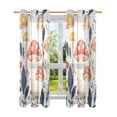 thumbnail image 7 of Yayeee Window Curtains Light Filtering 63"x52" Grommet Panel Pair Home Living Room Decor, White Mushroom, 7 of 7