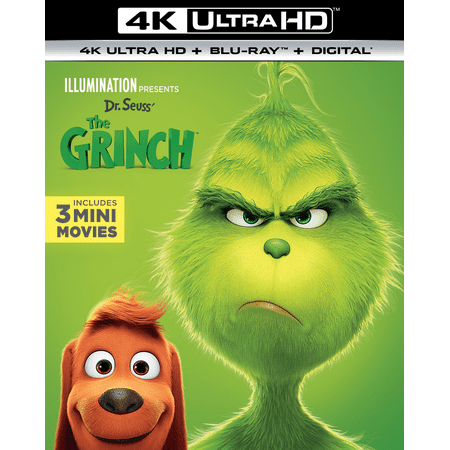 Illumination Presents: Dr. Seuss' The Grinch (4K Ultra HD + Blu-ray + Digital (Best Ultra Hd 4k Blu Ray Player)