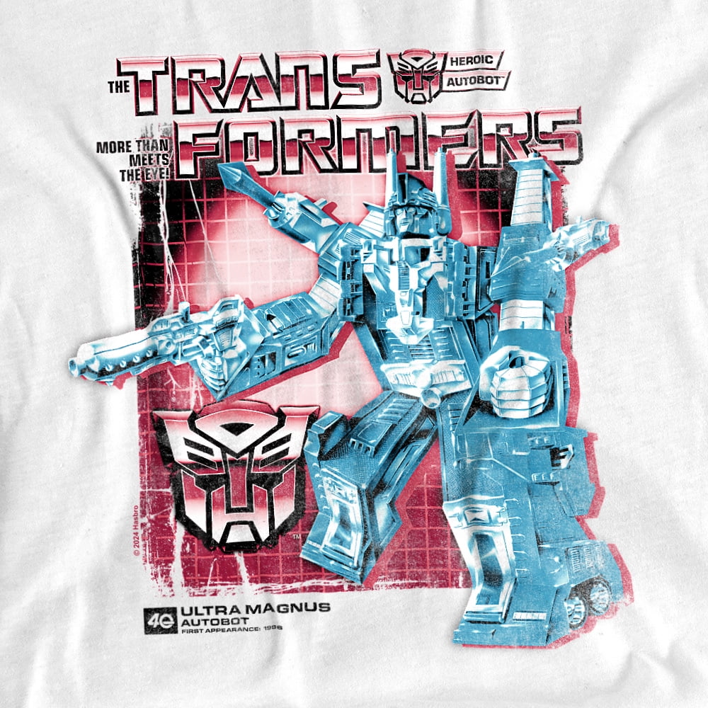 Transformers 40Th Anniversary T-Shirt Ultra Magnus Box Unisex Graphic Tee for Men & Women