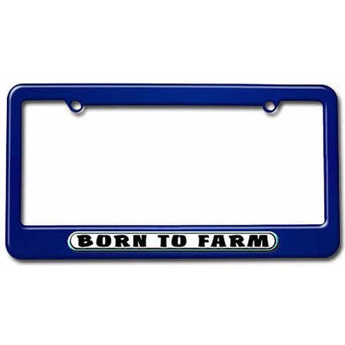 Born To Farm License Plate Frame Tag Holder 