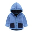 thumbnail image 2 of Hpgjzj Baby Boys Girls Fleece Hooded Zipper Jackets Coats Toddler Warm Long Sleeve Autumn Winter Outerwear 3-8 Years, 2 of 7