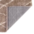 thumbnail image 6 of Unique Loom Soft Touch Shag Collection Area Rug - Dora (5' 3" Square Khaki/Ivory), 6 of 7
