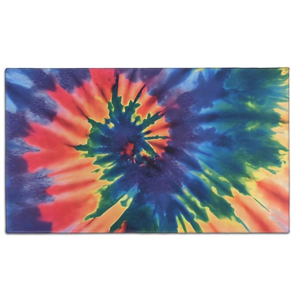 Colorful Tie Dye Pattern Door Rugs,Washable Non Slip Door Mats Indoor,Decorative Door Mats,Entry Mat Indoor for Entrance,Bedroom,Kitchen,Bathroom,17"x30"