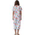 thumbnail image 2 of DISNIMO Apple Printed Pajama Set for Women, Casual Sleepwear Short Sleeve Tops and Capri Pant Soft 2 Piece Lounge Set, 2XL, 2 of 7