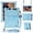 Light blue, variant on Shockproof Silicone Tablet Case Universal 10.1 Inch with Kickstand Shoulder Strap Pen for Android PC