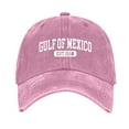 thumbnail image 1 of GDREDA Summer Baseball Caps Vintage Print Washed Cap For Men And Women Adjustable Unisex Baseball Hat，Pink, 1 of 4