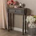 thumbnail image 2 of Baxton Studio Noemie Table Console 1 Tiroir en Brun, 2 of 11