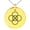 Gold, variant on Stainless Steel Celtic Five Fold Fifth Elements Engraved Small Medallion Circle Charm Pendant Necklace