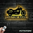 thumbnail image 3 of Craftnamesign Custom Motocross Metal Sign LED Light, Motorcycle Sign, Motorcycle Wall Decor, 3 of 5