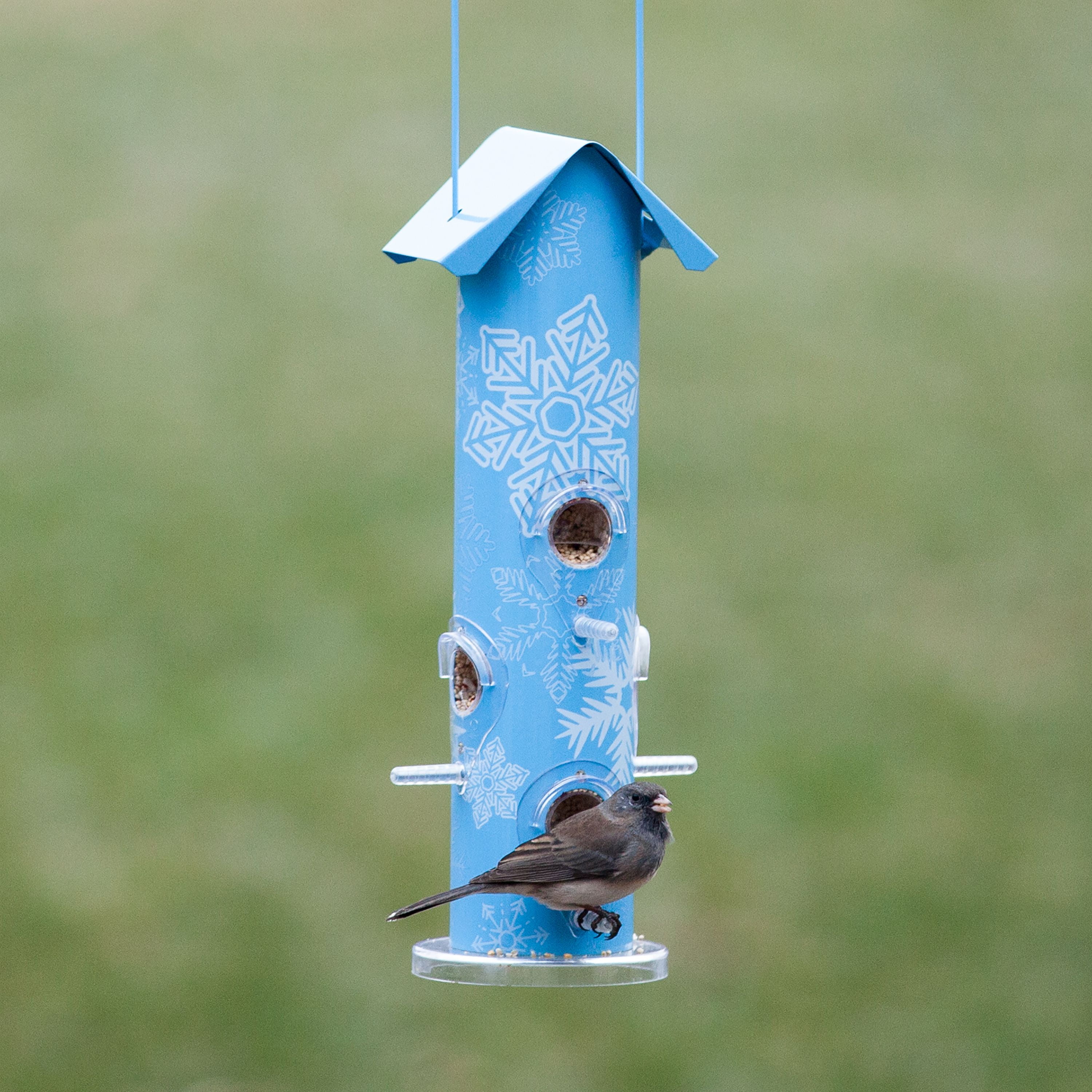 Perky-Pet Snowflake Metal Tube Wild Bird Feeder