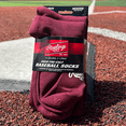 thumbnail image 5 of Rawlings Adult Over-The-Calf Baseball Socks - Medium - Maroon, 5 of 5