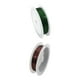 thumbnail image 1 of 2 rollos de alambre de hierro resistente al deslustre de 2 colores para manualidades de joyería y abalorios Cafe verde, 1 of 9