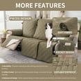 thumbnail image 3 of UPONRAY Waterproof Recliner Chair Covers, 3 Seater Recliner Cover Non-Slip Dog Chair Cover Furniture Protector Washable Slipcover with Pocket, Elastic Straps for Pets, Dogs(3 Seaters,Khaki), 3 of 7
