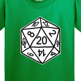 thumbnail image 4 of Inktastic 20 Sided White Dice Youth T-Shirt, 4 of 5