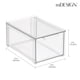 thumbnail image 5 of Luminarios apilables de plástico mDesign para almacenamiento de baño, paquete de 2, 5 of 9