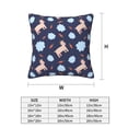 thumbnail image 2 of Throw Pillow Covers, Cartoon Funny Cute Goat Radish Soft Square Pillow Cases with Invisible Zipper for Couch Bed Sofa, Farmhouse Fall Home Decor 12"x12", 2 of 7