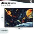 thumbnail image 4 of Stupell Industries Contemporary Black Lit Galaxy Panorama Black Framed Giclee Art, 18 x 12, by Creative Studio, 4 of 8