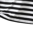 thumbnail image 6 of AnuYalue 2 Piece Workout Sets for Women Plus Size Striped Sports Sets Cap Sleeve Crew Neck Sweatsuit with Shorts, 6 of 6