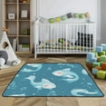 thumbnail image 3 of WOBOGO Blue Pattern Of Fish and Water Plants Baby Playmats Extra Large Waterproof Rollable Activity Pads for Toddlers 50×50inch, 3 of 7
